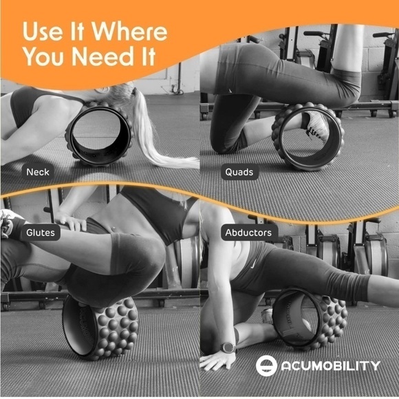 Brand New Foam Roller Back Stretcher, Cracker & Roller Pain Relief Yoga Wheel - Picture 6 of 10